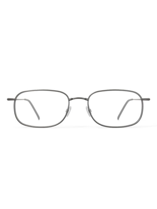 TiFlex Men's T1510 Square Square Prescription Eyeglasses with Case, Pewter