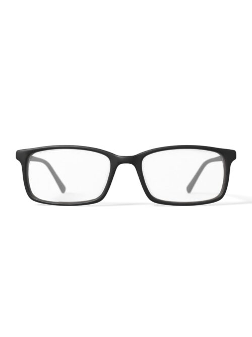 Walmart Men's DNA4002 Rectangular Prescription Eyeglasses with Case, Black