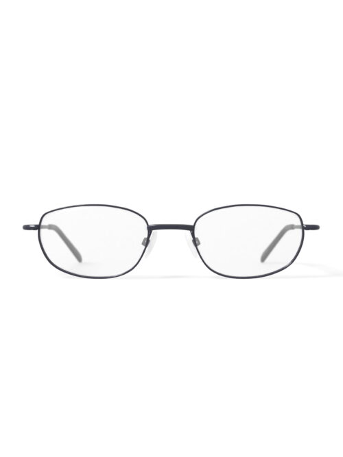 Via Milano Men's Manuel Oval Prescription Eyeglasses with Case, Gunmetal