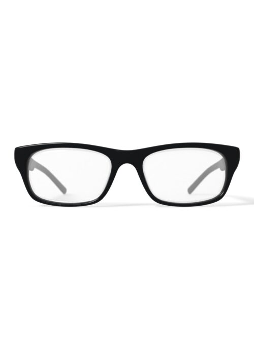 Walmart FM14086 Men's Rectangular Prescription Eyeglasses with Case, Black