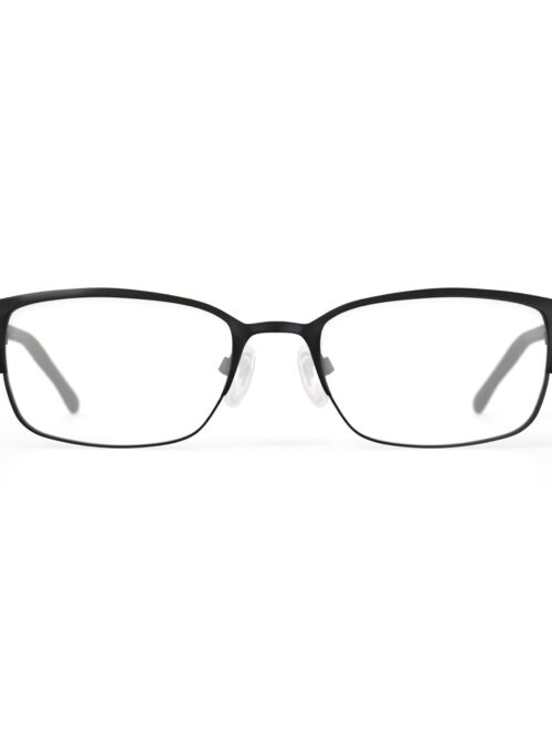 Walmart Men's FM11032 Rectangular Prescription Eyeglasses with Case, Matte Black
