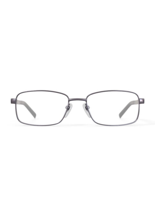 Walmart Men's FM11562 Rectangular Prescription Eyeglasses with Case, Gunmetal