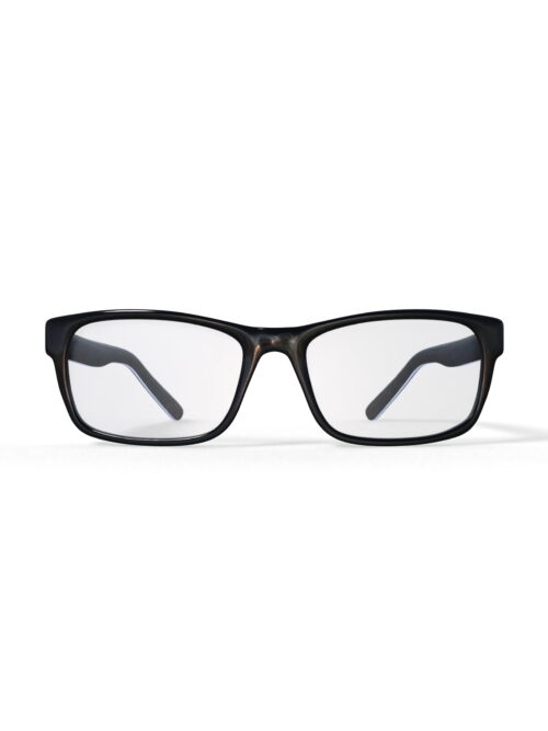 Walmart Men's FM14099 Rectangular Prescription Eyeglasses with Case, Black
