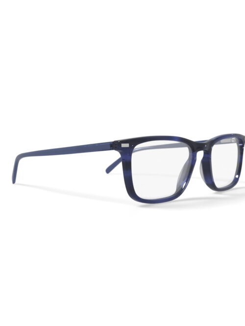 Walmart Men's MV013 Matt Square Prescription Eyeglasses with Case, Blue