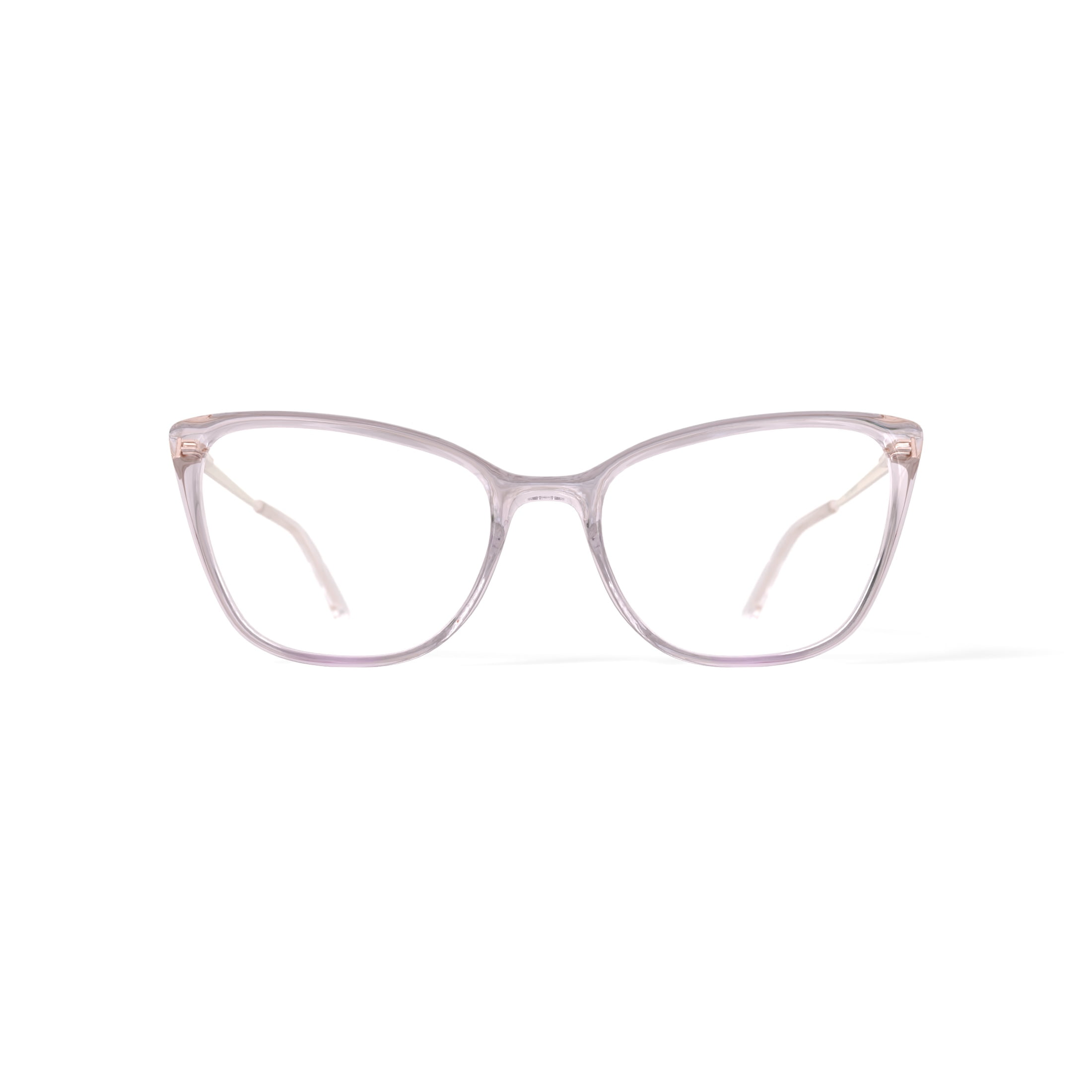 Walmart Women's MV007 Whitney Cat Eye Prescription Eyeglasses with Case, Crystal Brown