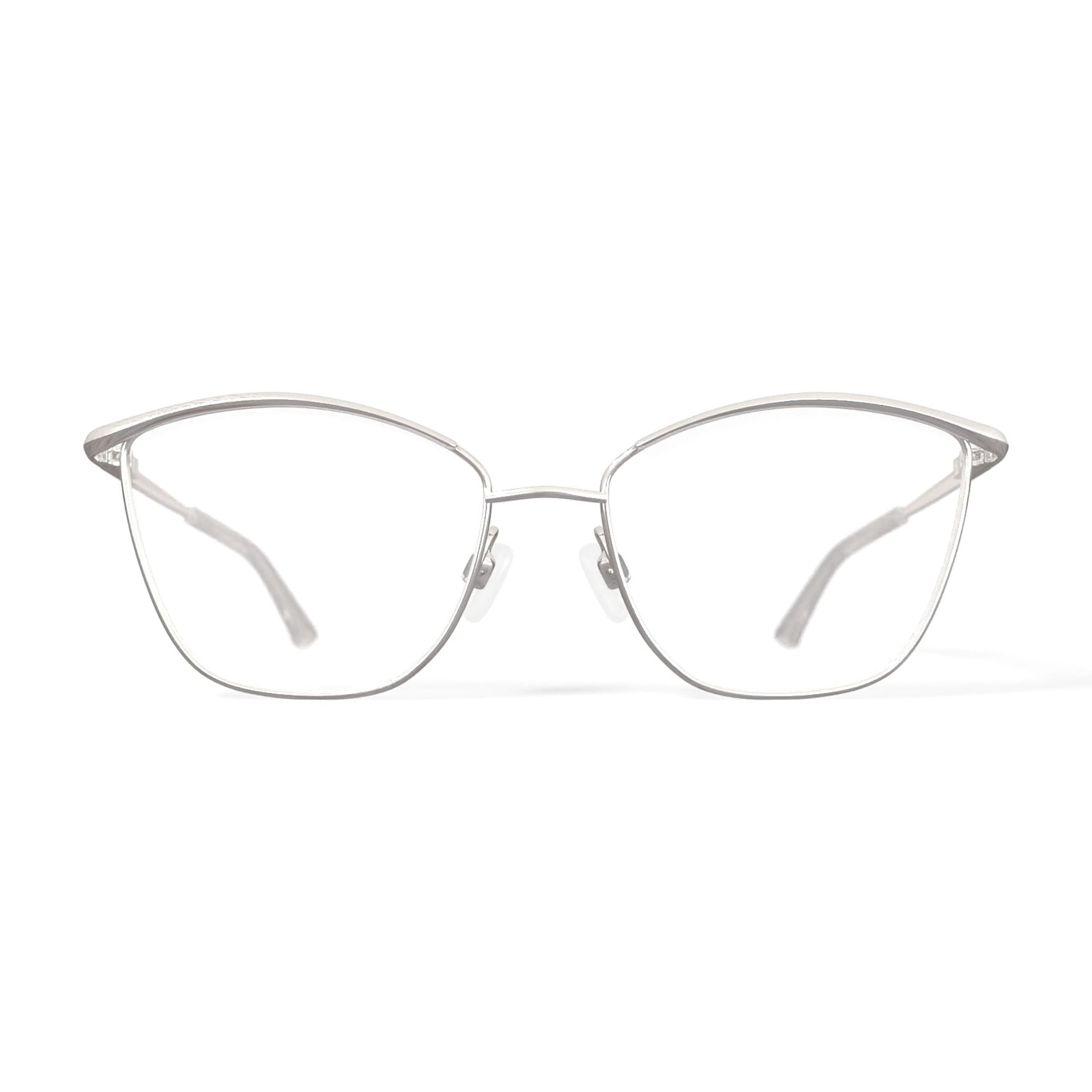 Walmart Women's MV016 Chelsea Cat Eye Prescription Eyeglasses with Case, Silver