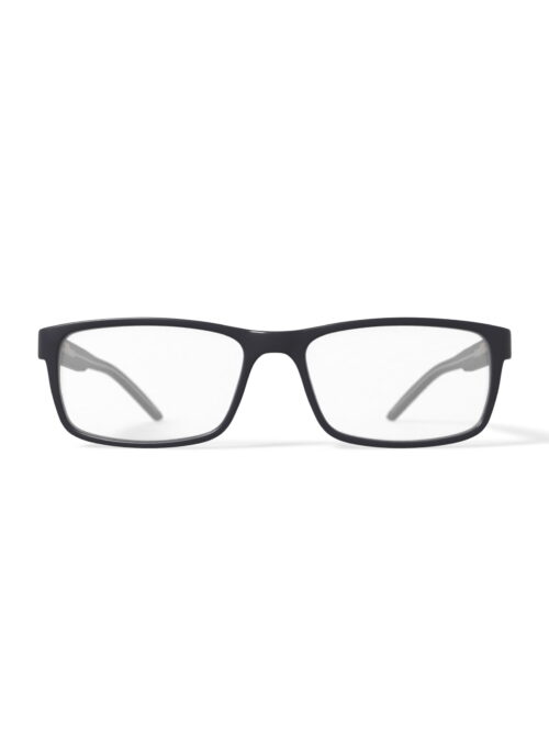 Wrangler Men's W151 Rectangular Prescription Eyeglasses with Case, Black