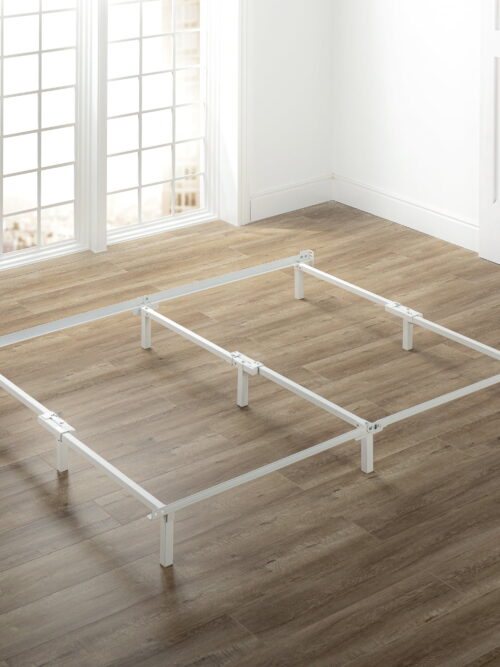 Zinus 7" Compack® Metal Bed Frame, White, King