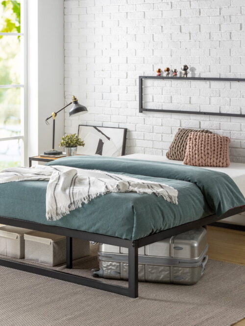 Zinus Abel 14" Metal Bed Frame with Steel Slat Support, Queen