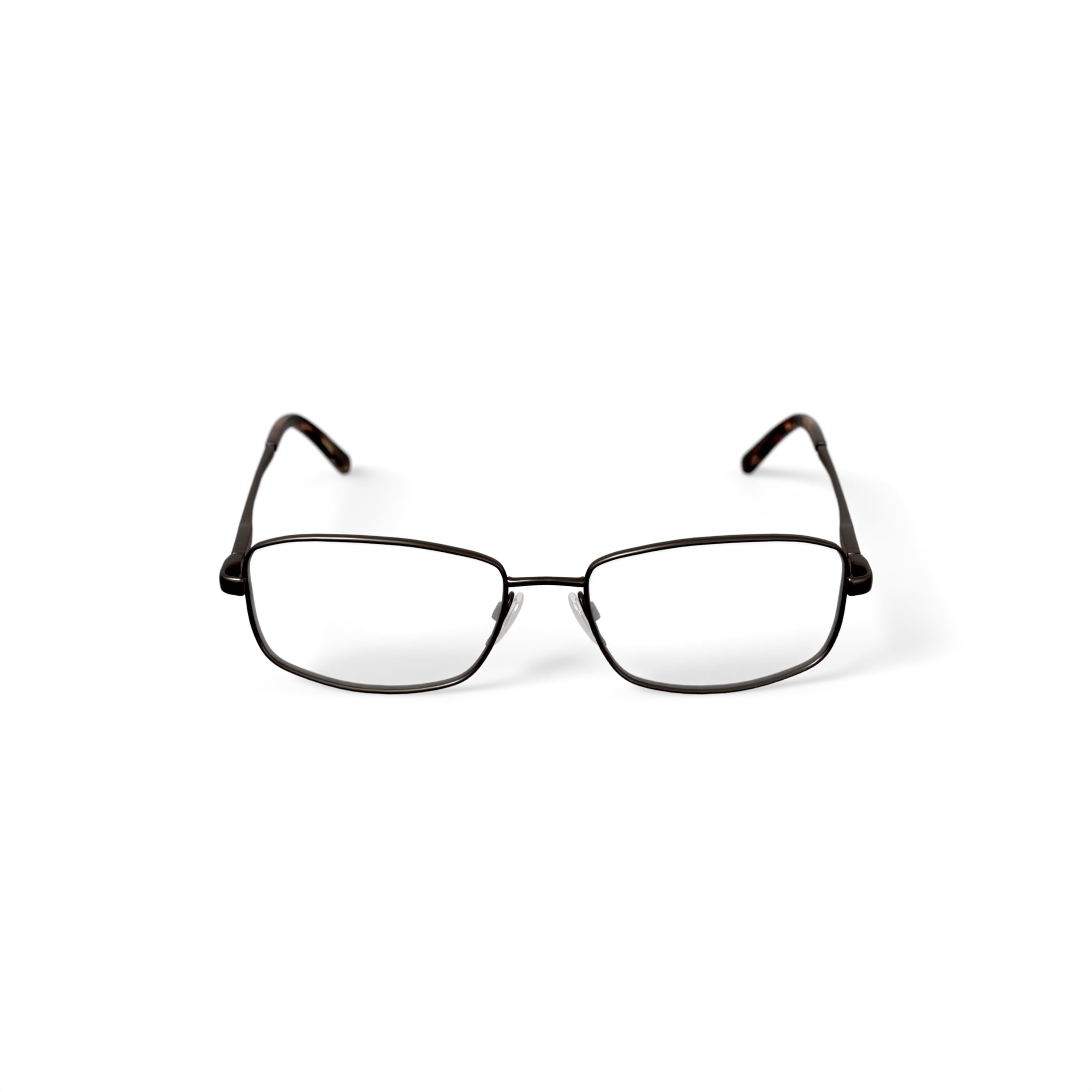 Adolfo Men's Brigadier Square Prescription Eyeglasses with Case, Gunmetal - Image 4