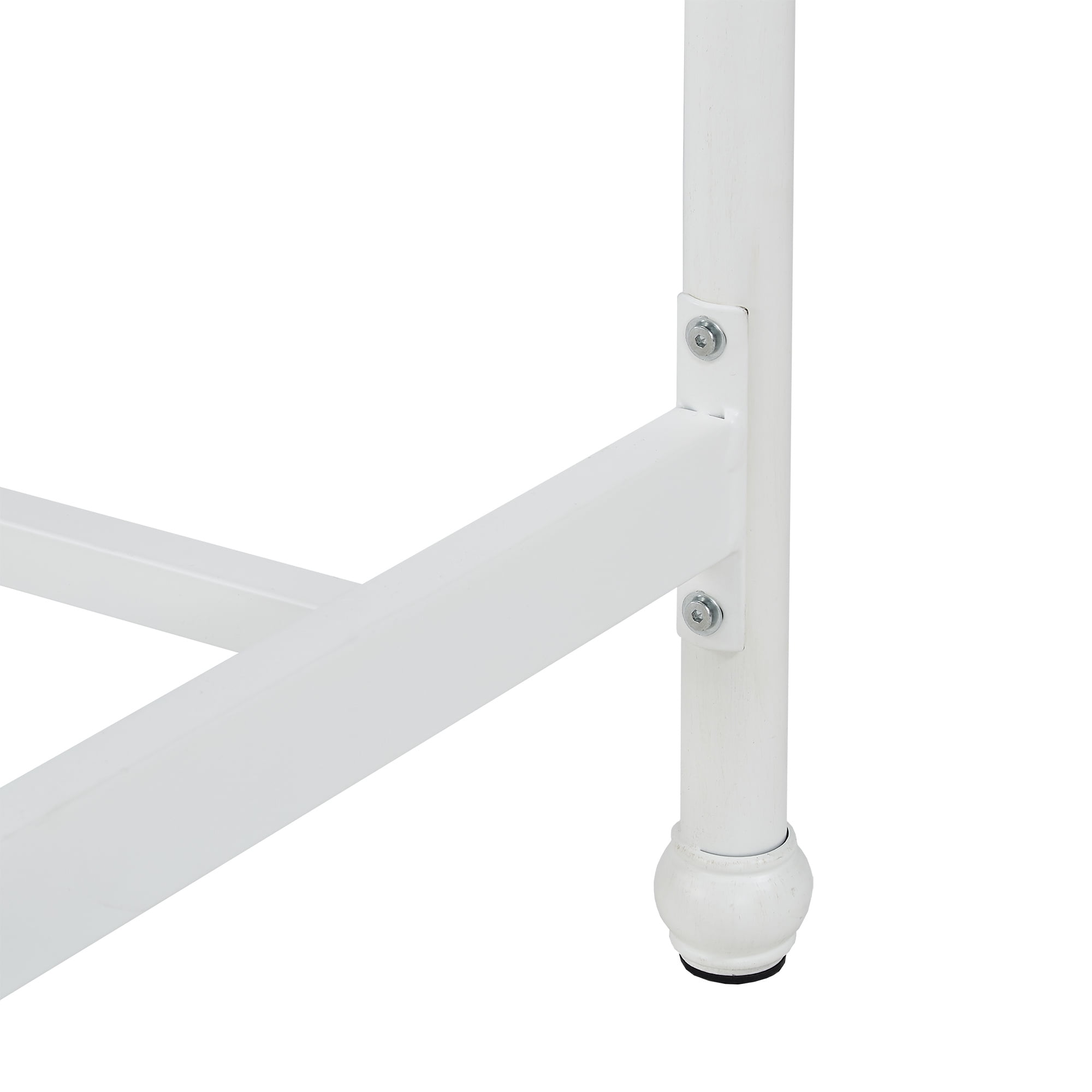 Chelsea Lane Abingdon Classic Metal Queen Bed, White - Image 7