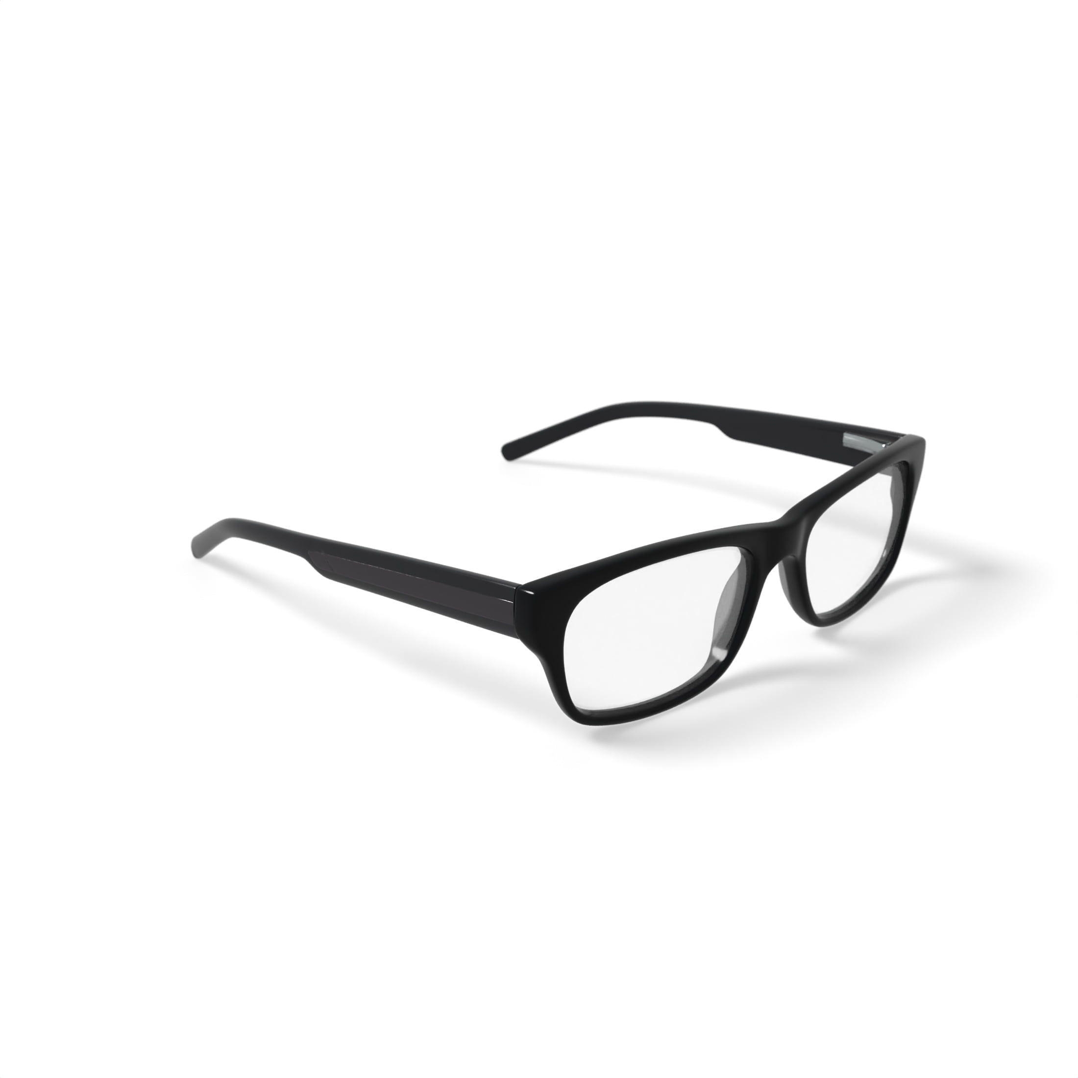 Walmart FM14086 Men's Rectangular Prescription Eyeglasses with Case, Black - Image 3