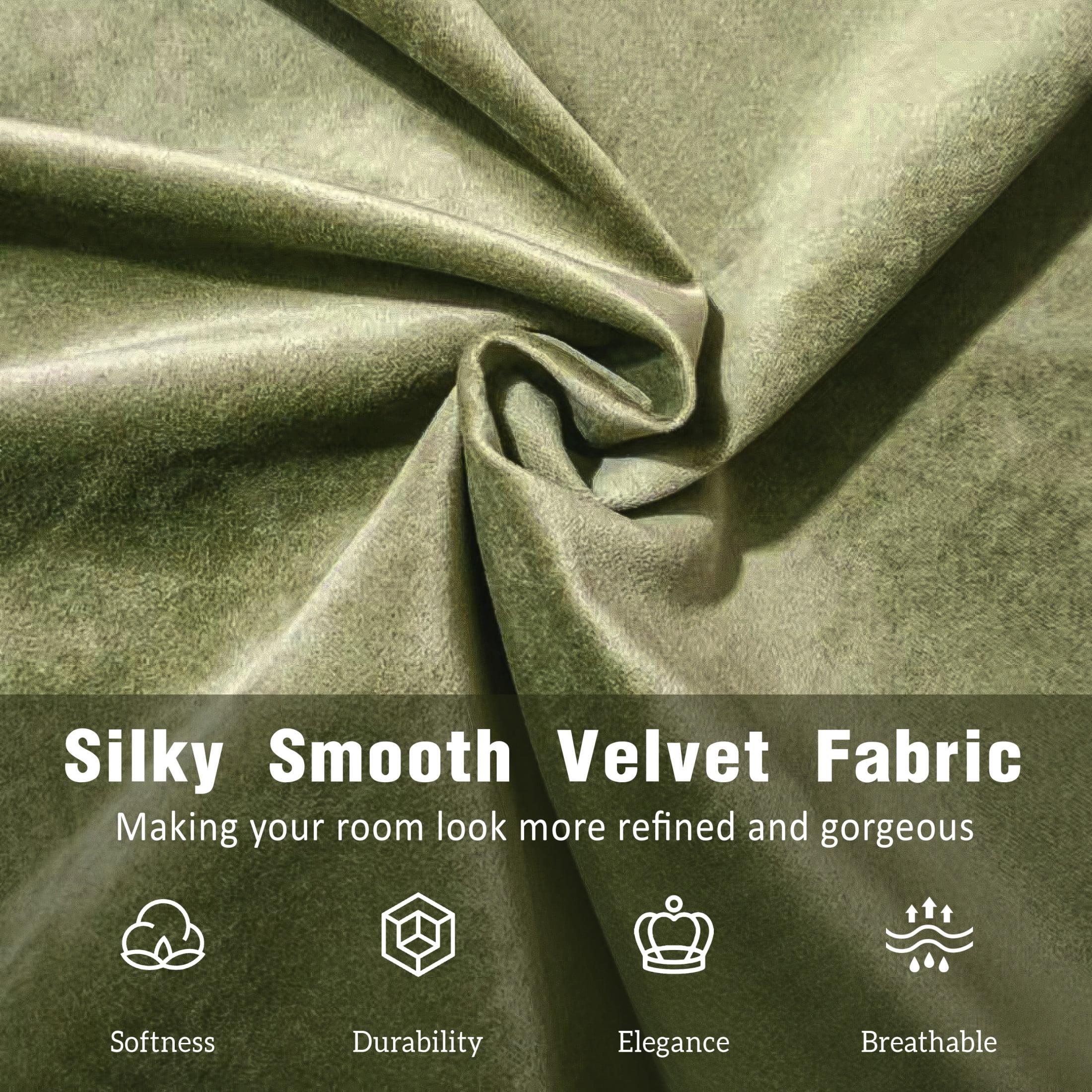 Christopher Knight Home King Platform Bed, Velvet Upholstered Frame with Curved Headboard, Olive Green - Image 6