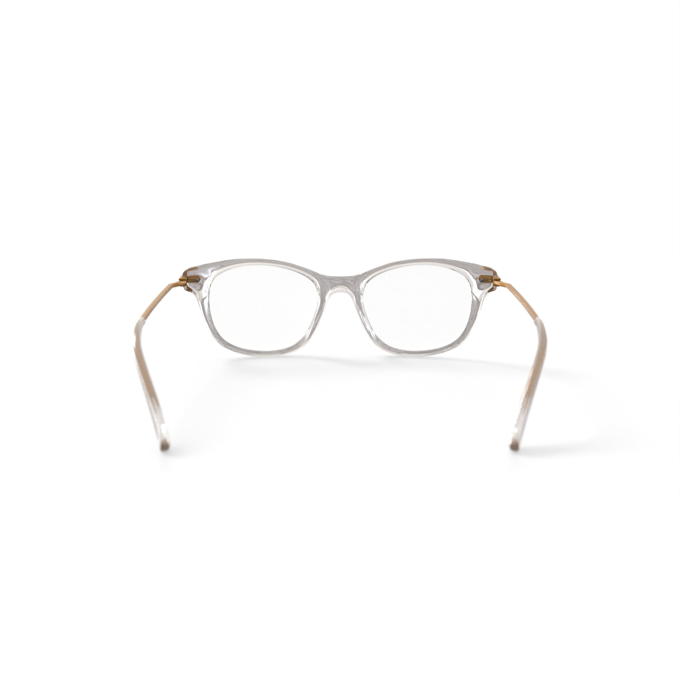 Walmart Women's WOP69 Cat Eye Prescription Eyeglasses with Case, Crystal - Image 6