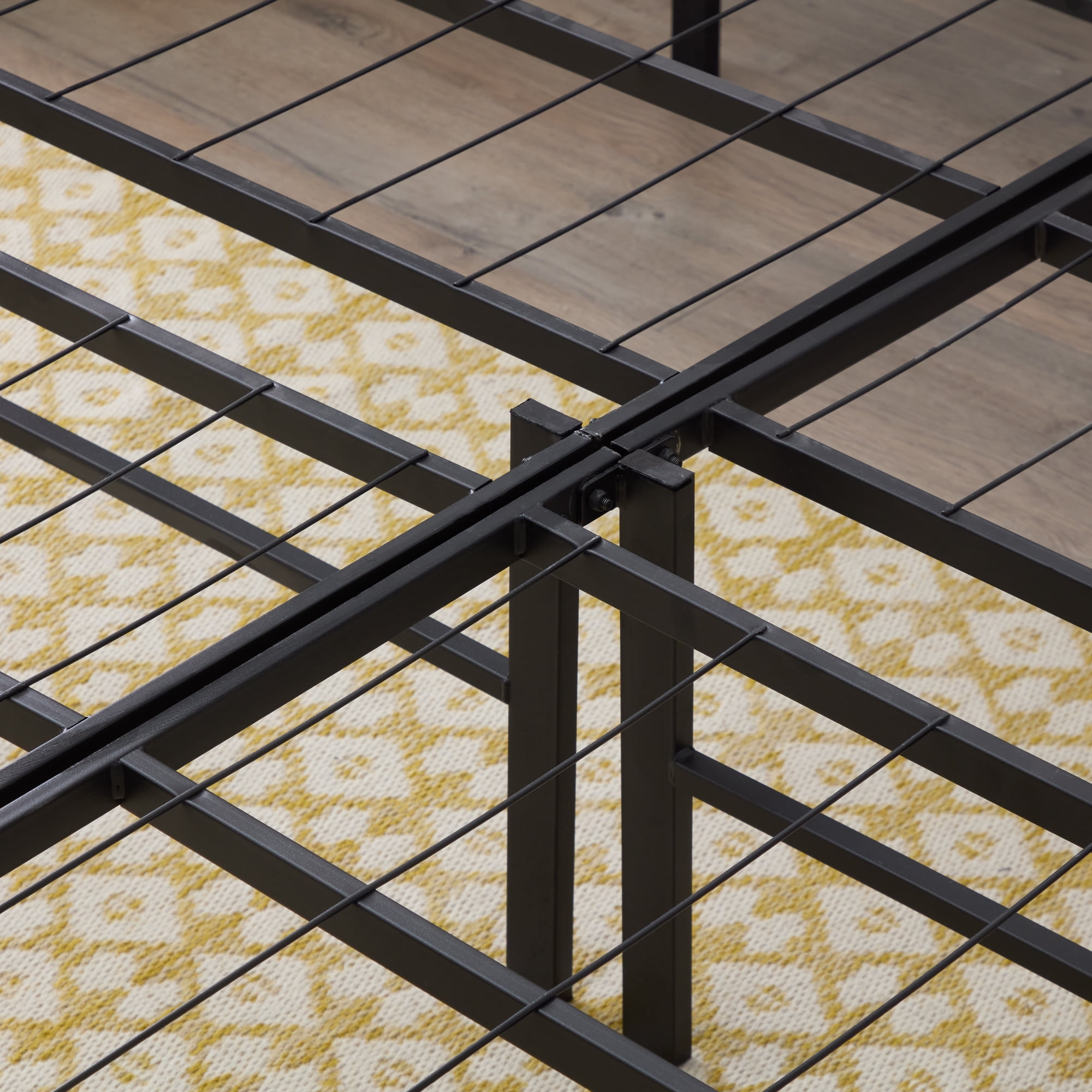 Rest Haven 14" Black Steel Platform Bed Frame, Queen - Image 6