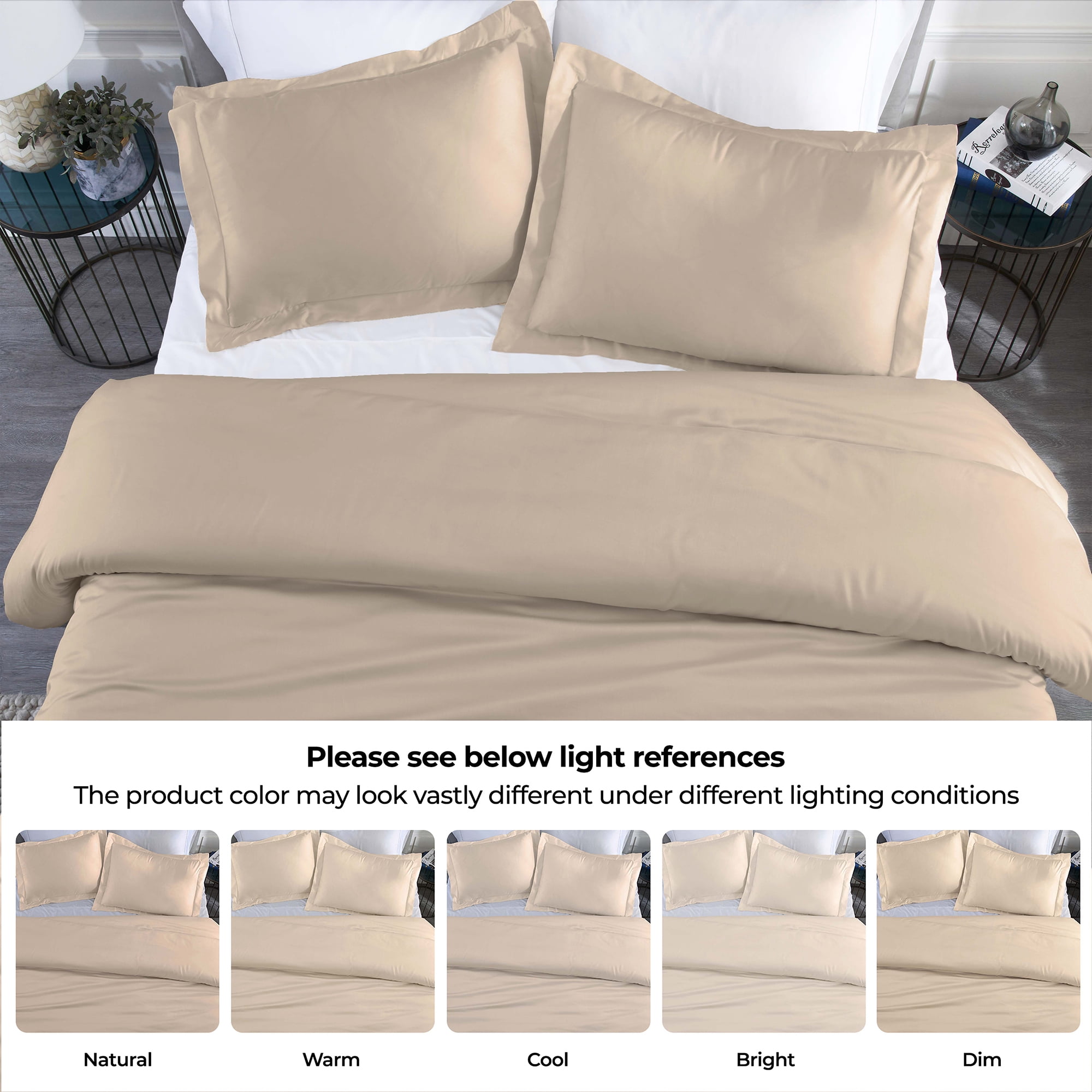 Superior Modal From Beechwood 400TC Linen Duvet Cover Set, Twin/ Twin XL - Image 3