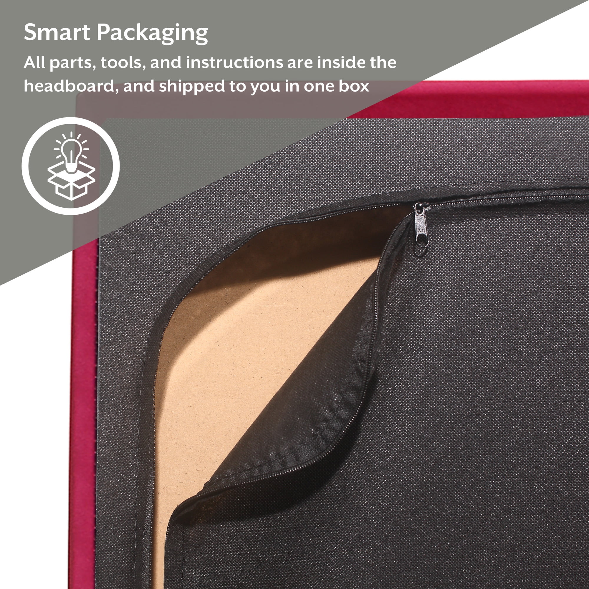 Skylar Nailhead Trim Upholstered Twin Platform Bed, Pink - Image 5