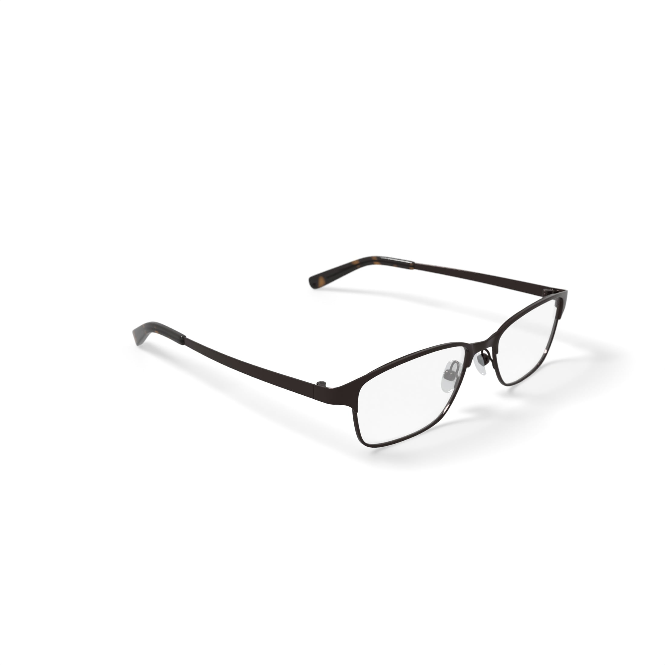 TiFlex Women's TFL2103 Rectangular Rectangular Prescription Eyeglasses with Case, Brown - Image 3