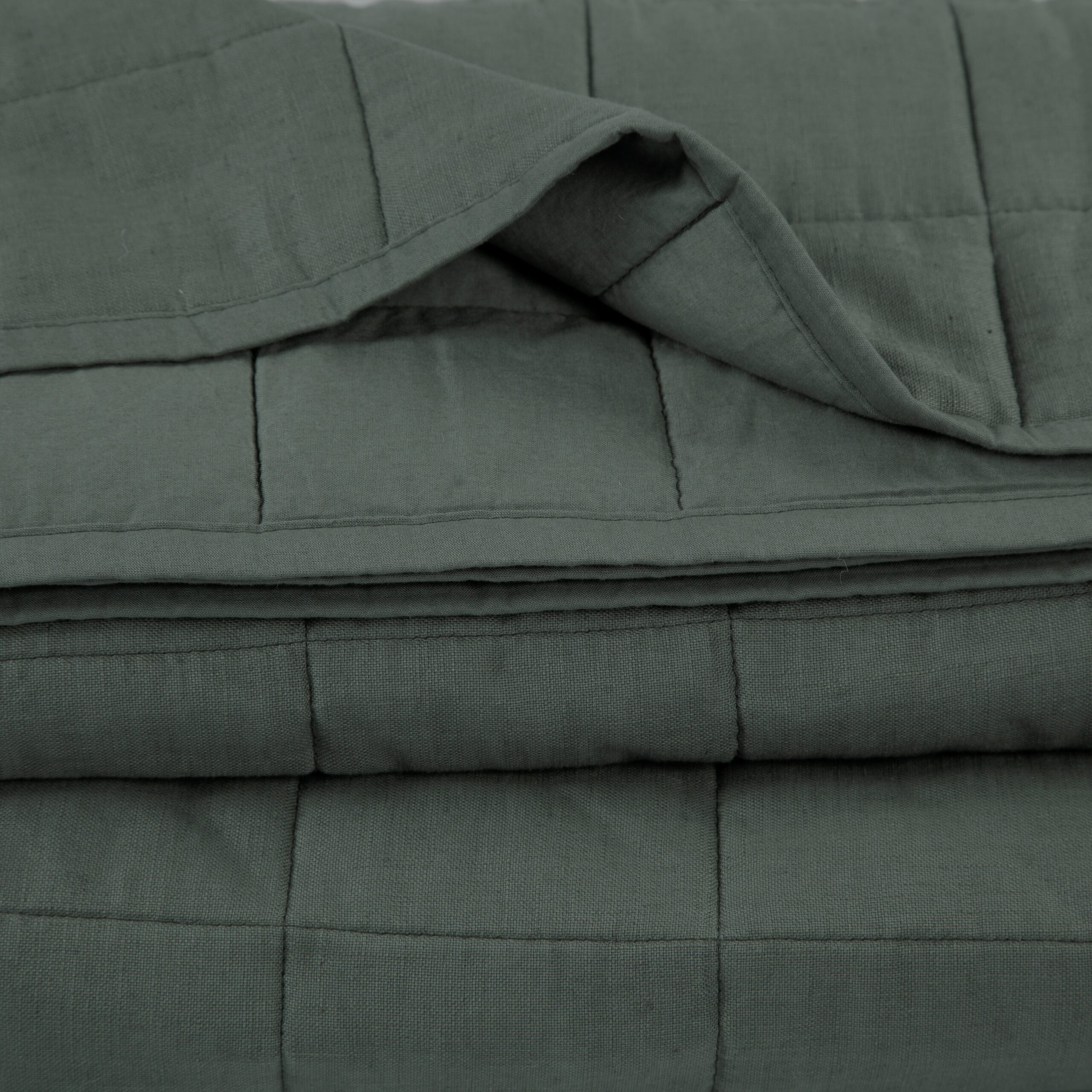 Allswell Cotton Linen Blend Quilt Set, Flagstone, Full/Queen - Image 4