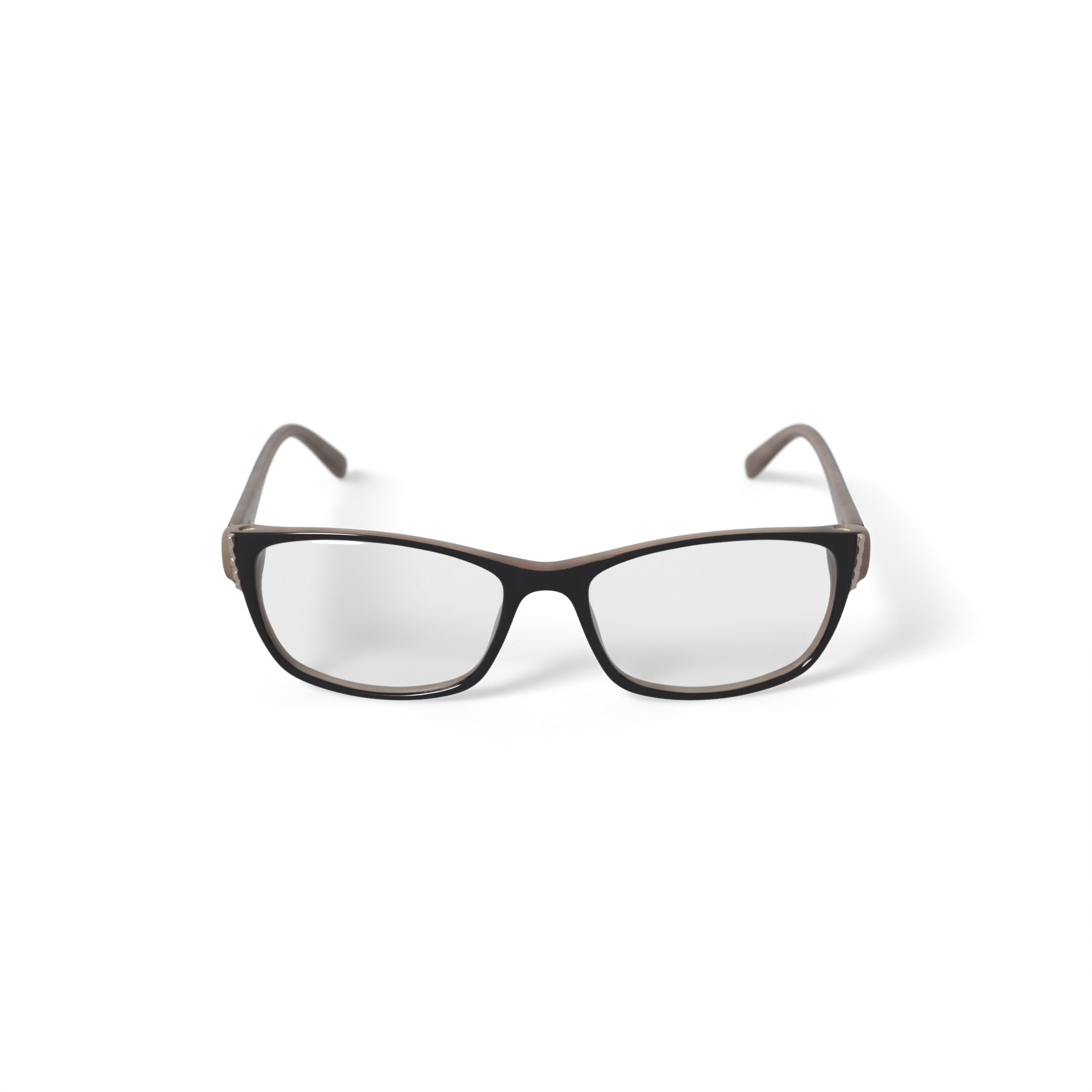 EasyClip Women's EC3297 Rectangular Prescription Eyeglasses with Case, Brown - Image 4