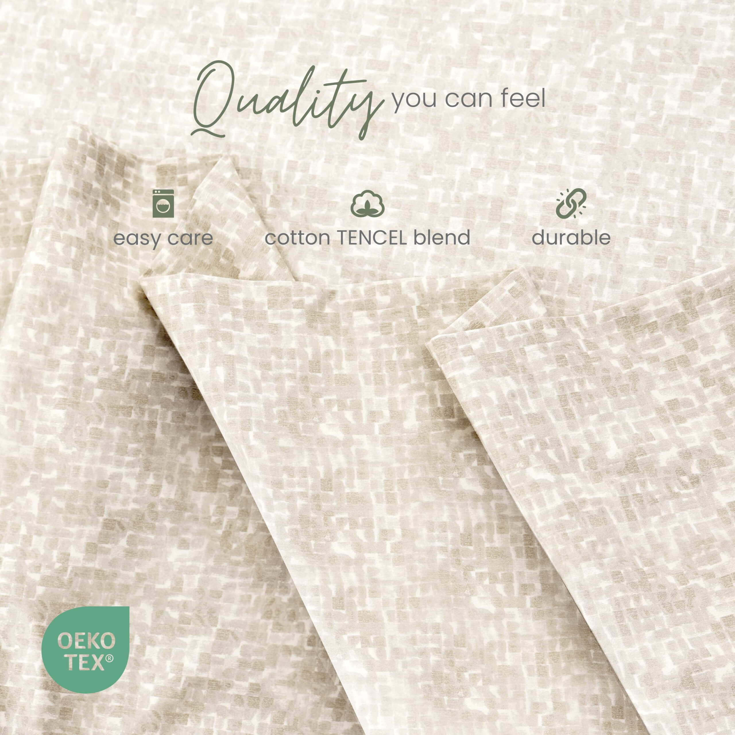 Martex Restore Cooling Bed Sheet Set, King, Linen - Image 7