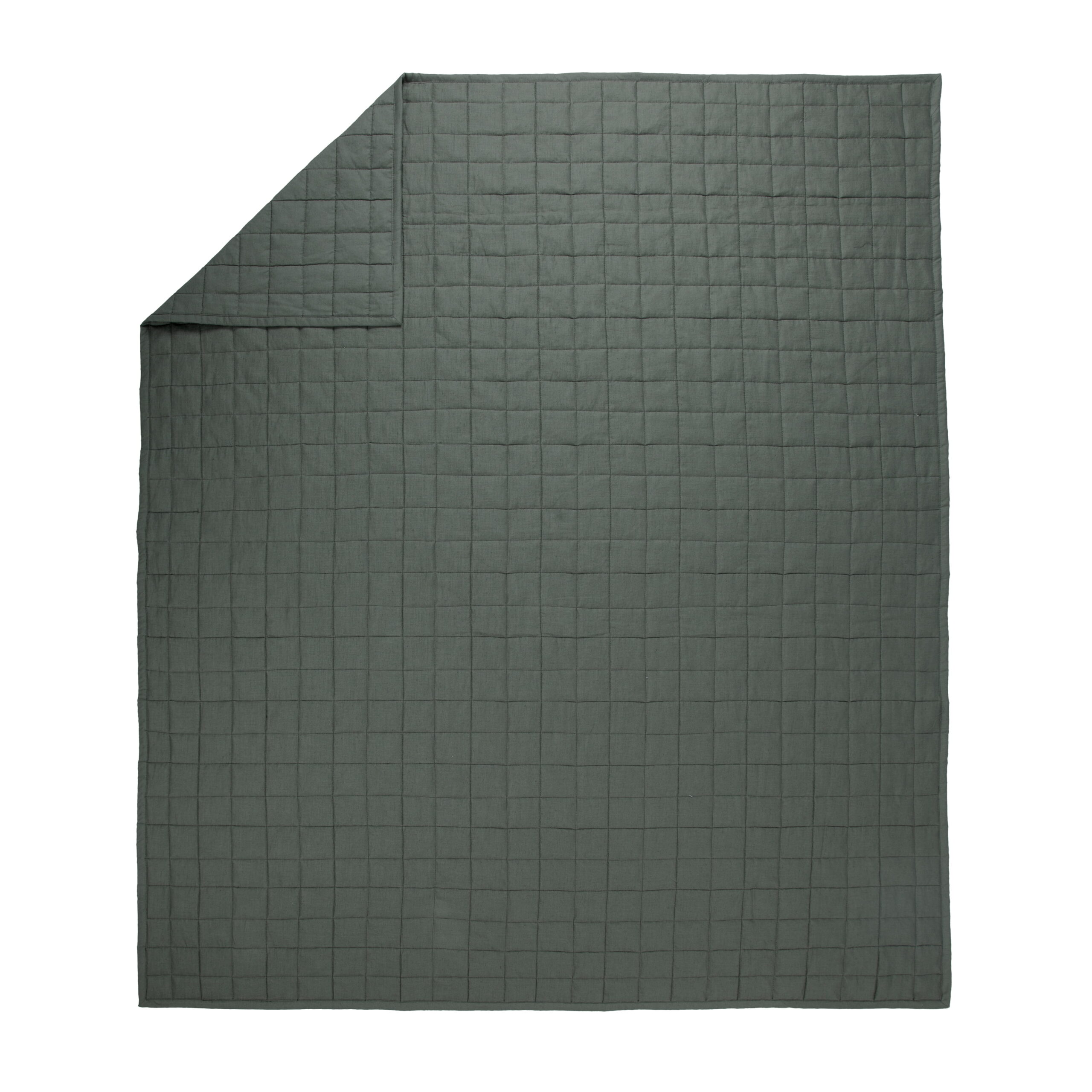 Allswell Cotton Linen Blend Quilt Set, Flagstone, Full/Queen - Image 7