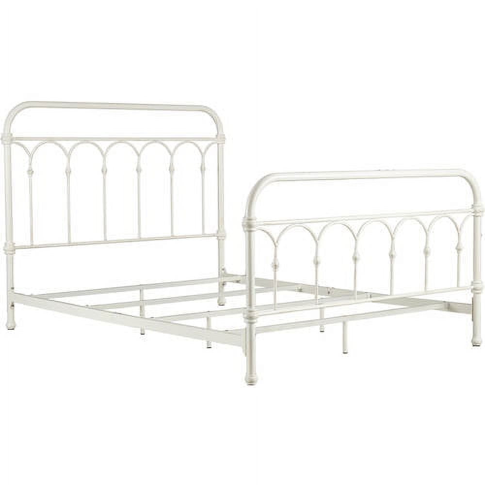 Chelsea Lane Abingdon Classic Metal Queen Bed, White - Image 2