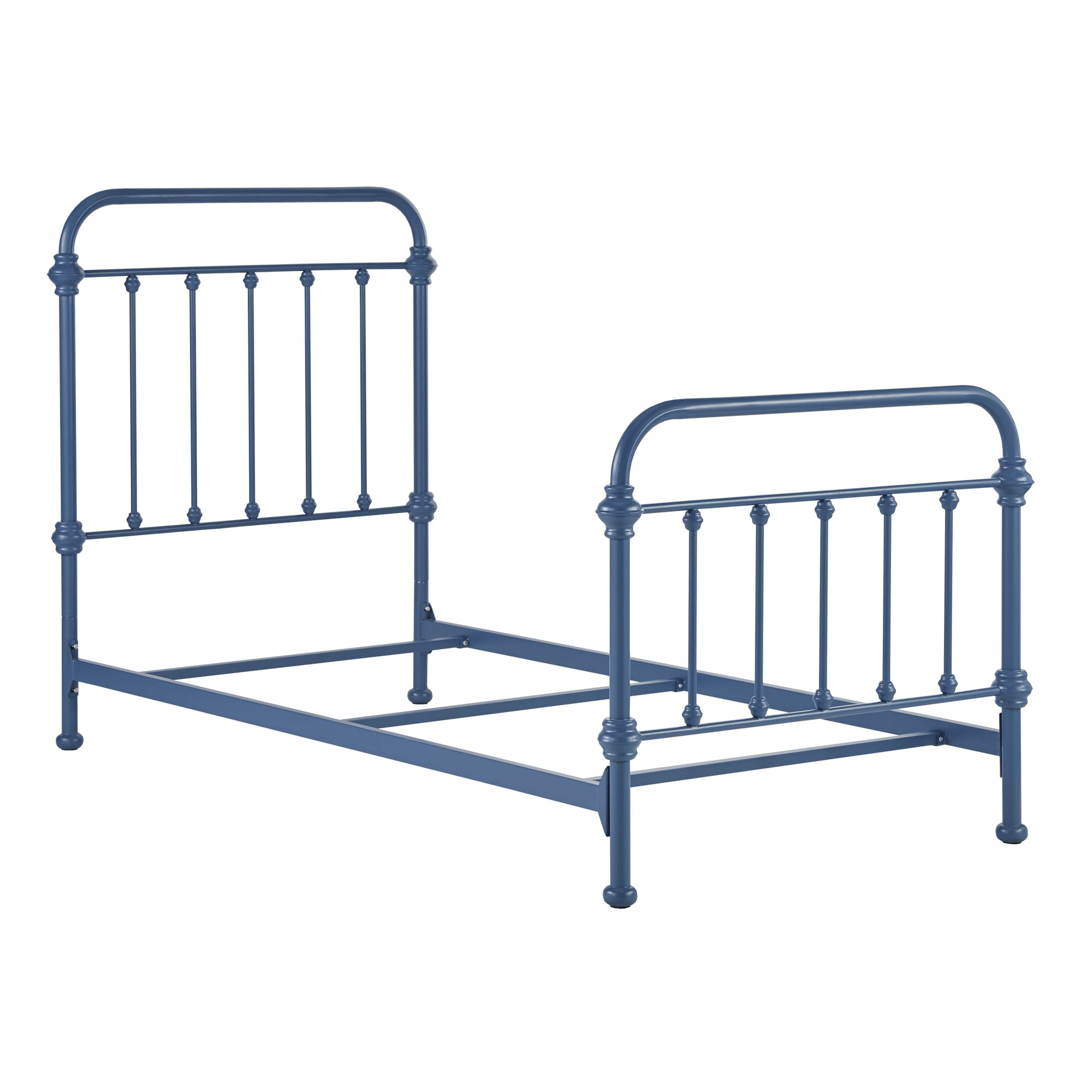 Weston Home Nottingham Metal Twin Bed, Blue Steel - Image 6