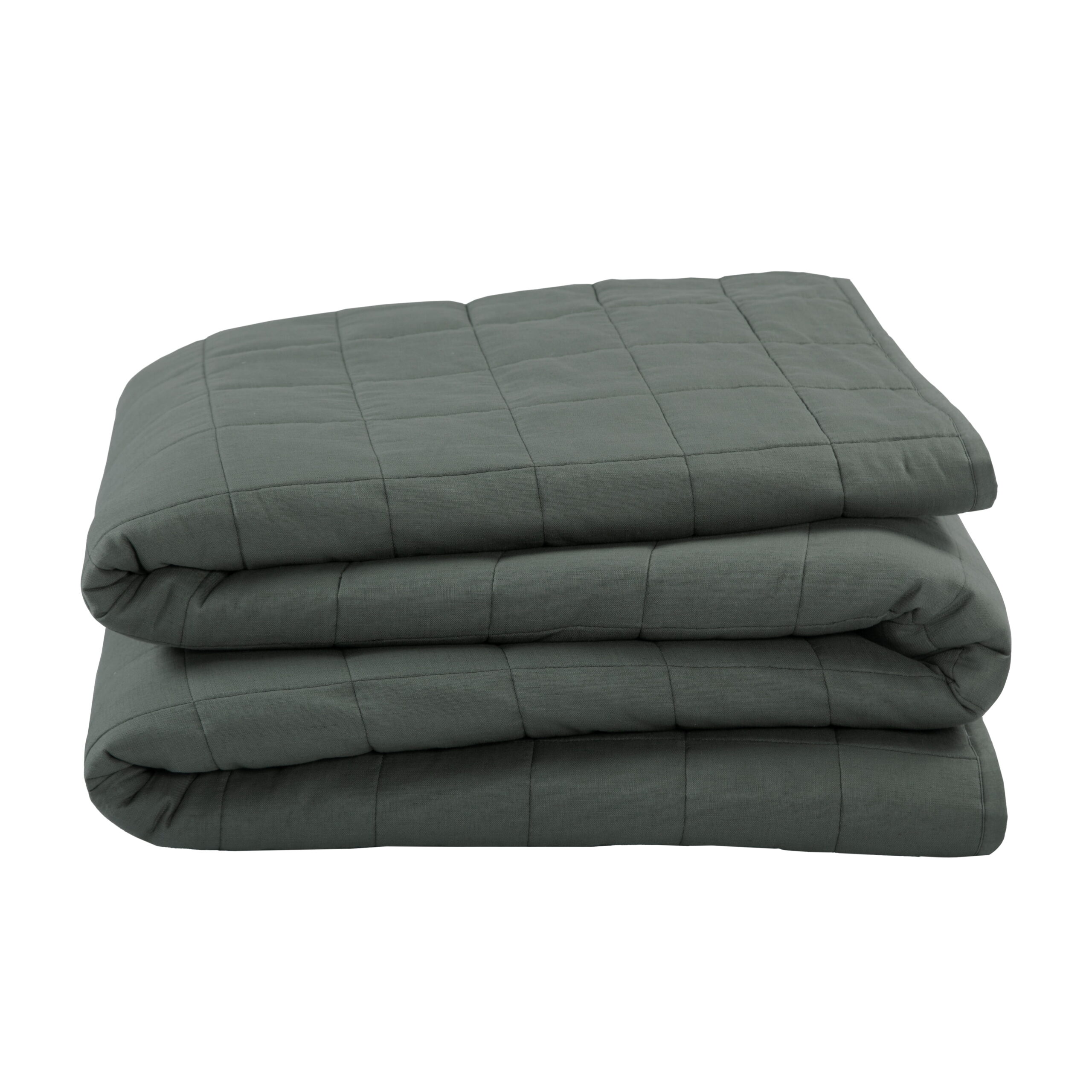 Allswell Cotton Linen Blend Quilt Set, Flagstone, Full/Queen - Image 5