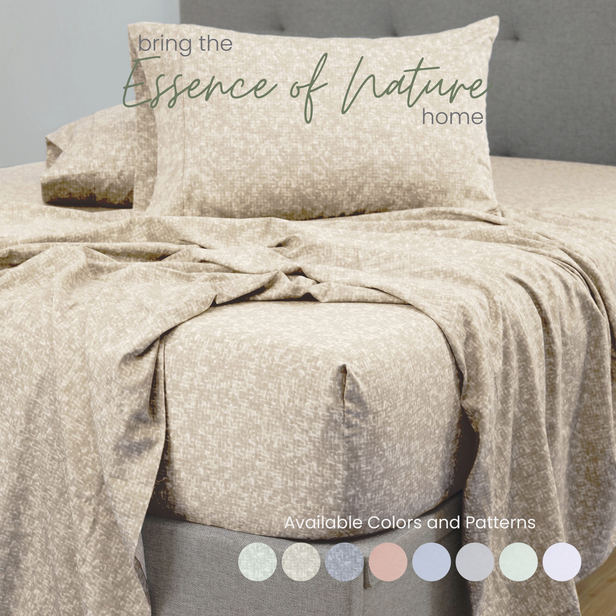 Martex Restore Cooling Bed Sheet Set, King, Linen - Image 2