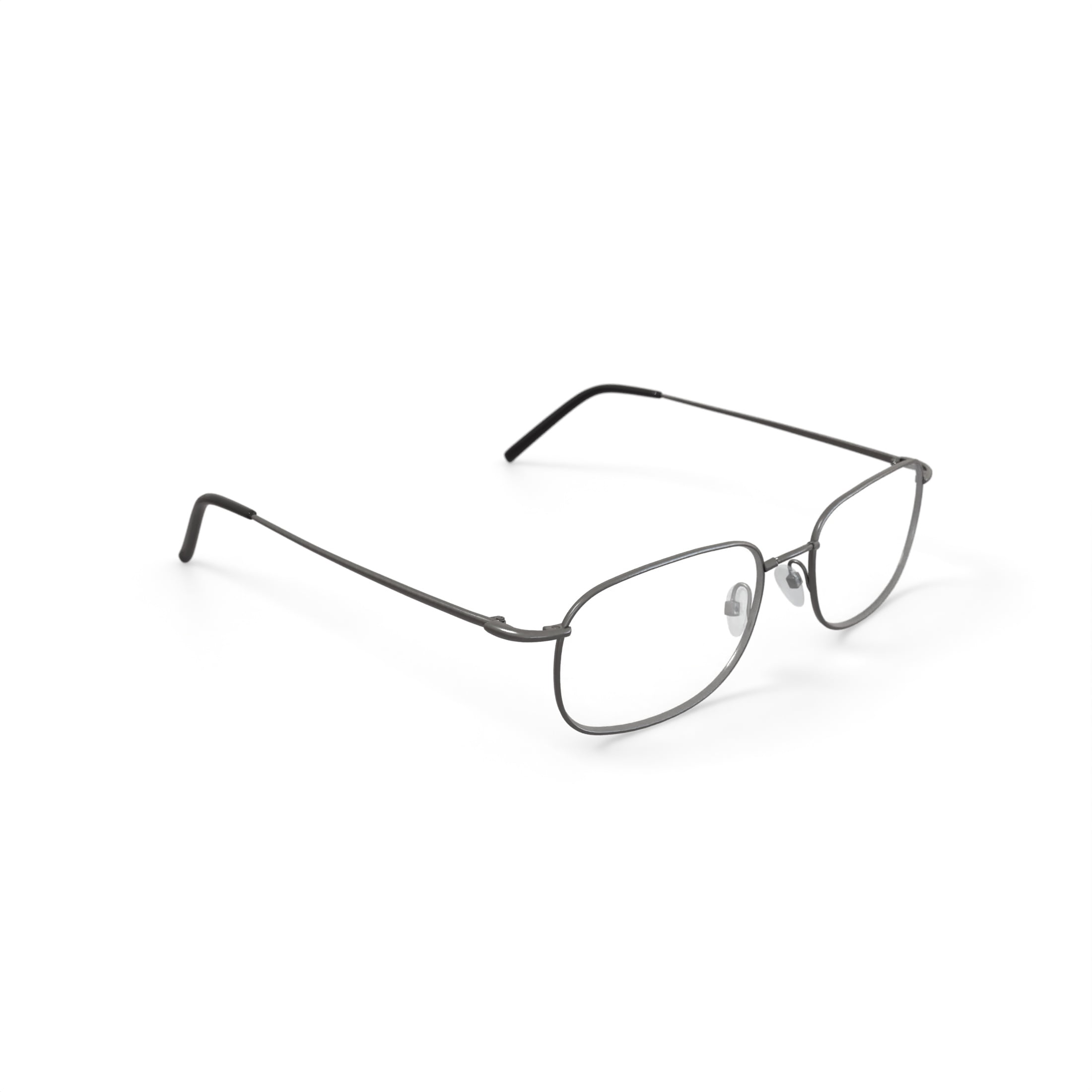 TiFlex Men's T1510 Square Square Prescription Eyeglasses with Case, Pewter - Image 3