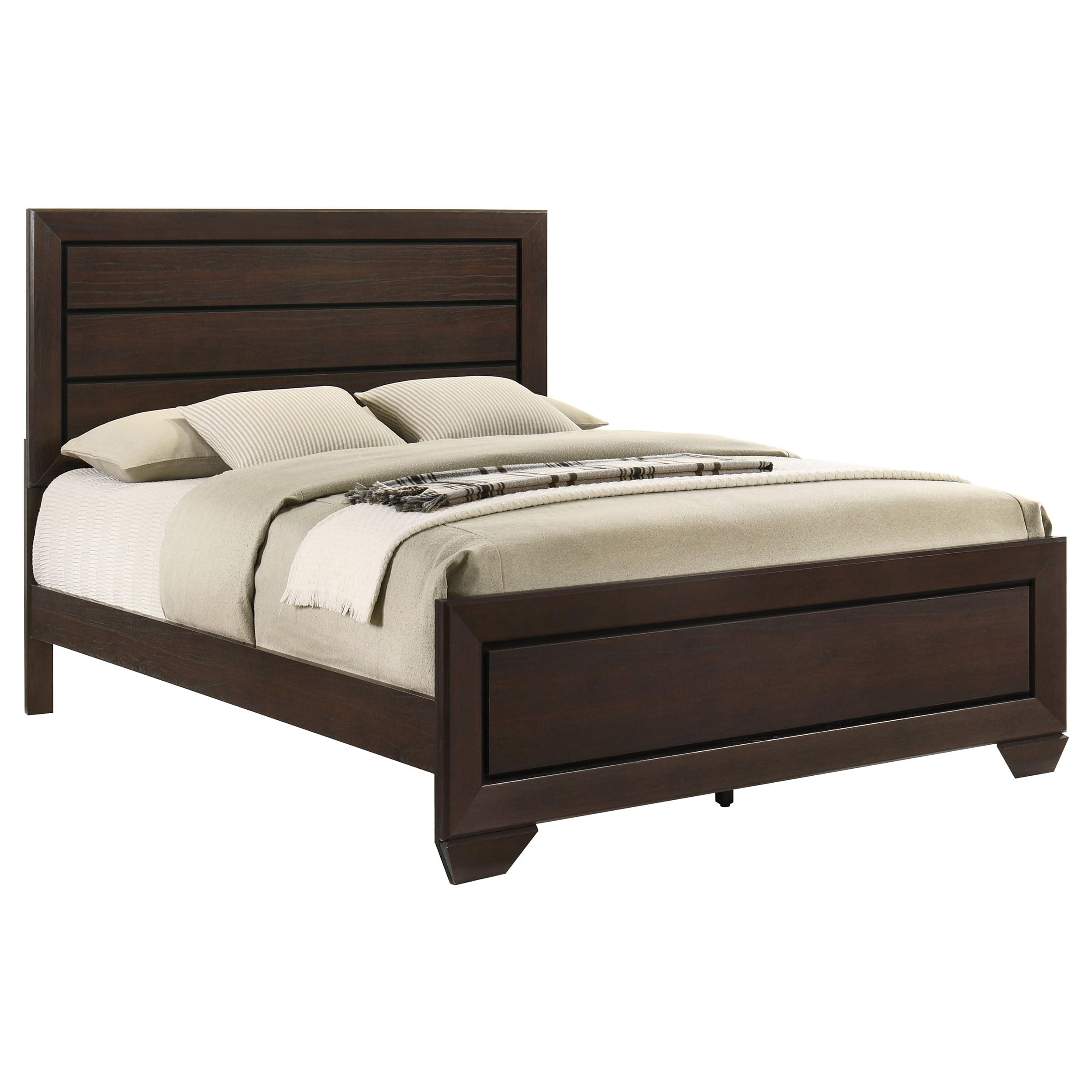 Fenbrook Transitional Dark Cocoa Queen Bed - Image 3
