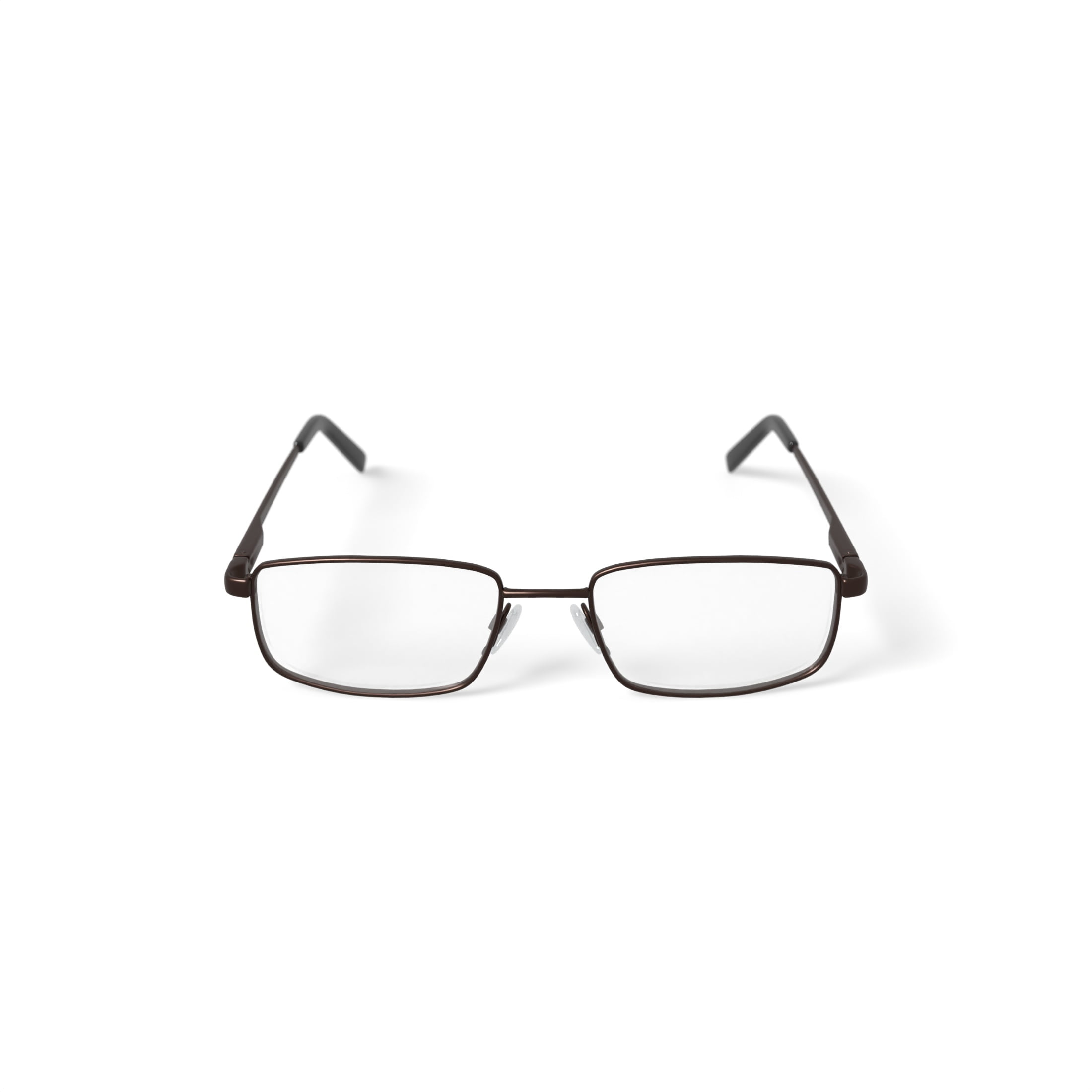 Adolfo Men's Rectangular Prescription Eyeglasses with Case, Bronze - Image 4