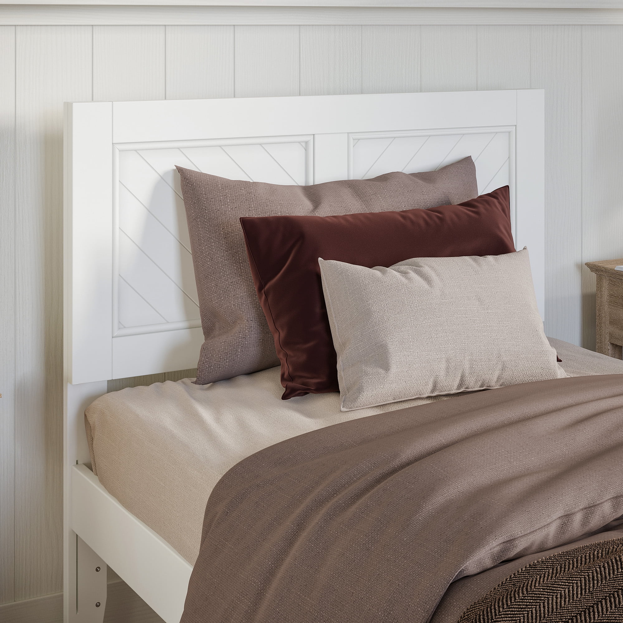 AFI Canyon White Storage Platform Bed with Matching Footboard, Twin XL - Image 5