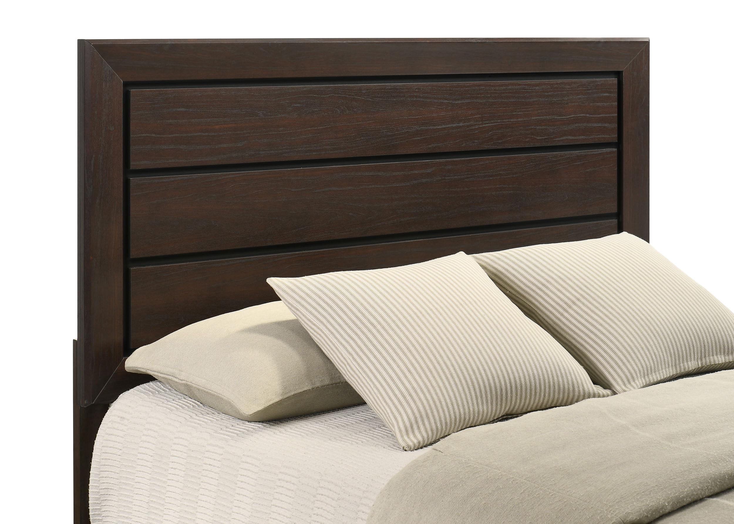 Fenbrook Transitional Dark Cocoa Queen Bed - Image 5