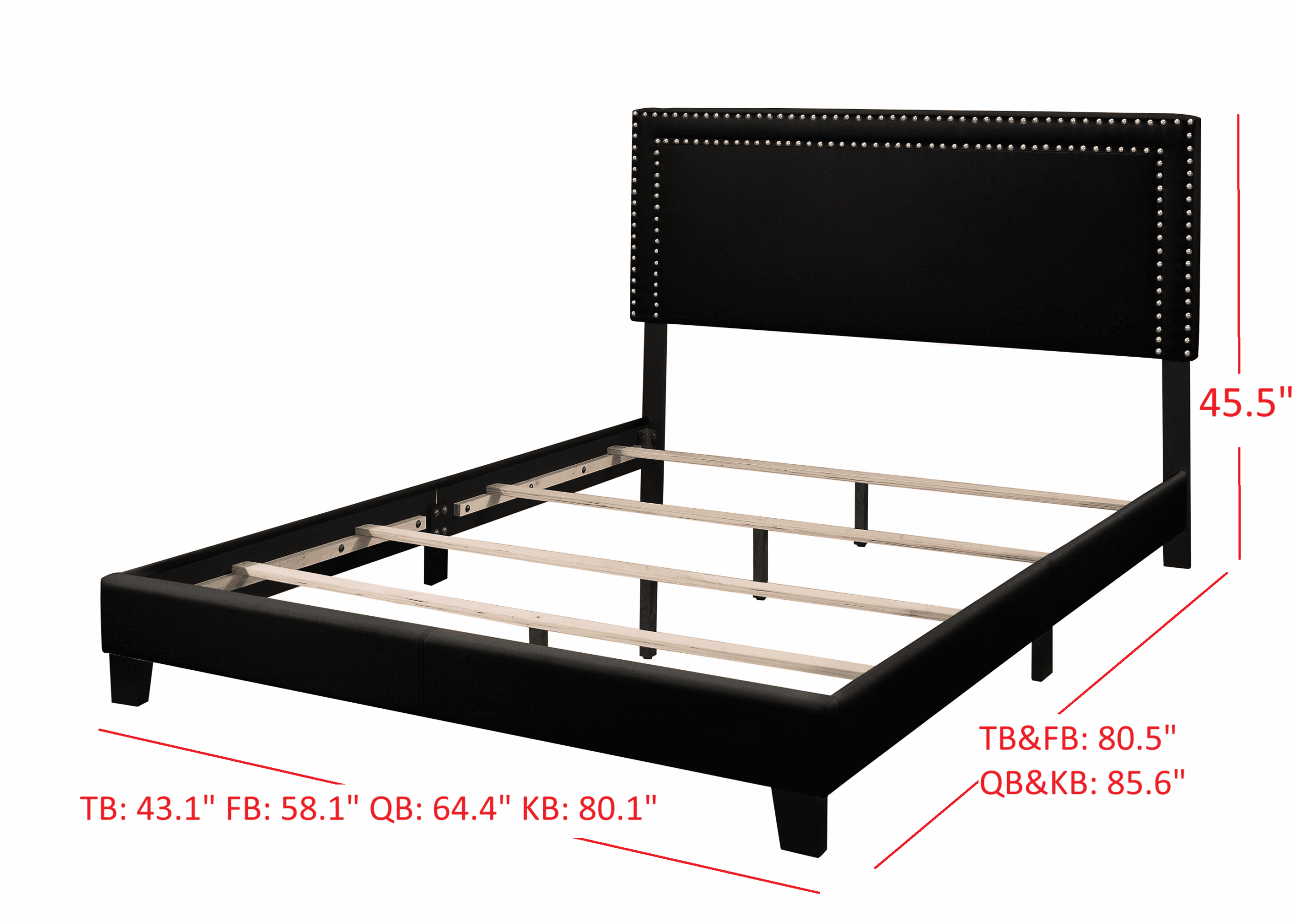 Home Design Ocala King Upholstered Panel Bed Frame with Padded Headboard and Sturdy Support, Gray, Easy Assembly - Image 5